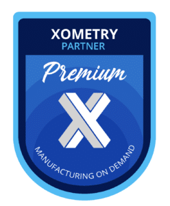 Badge indicating that Renovo CNC is a premier US partner with Xometry